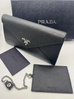 【パスケース付き】PRADA プラダ　サフィアーノ　1MH037 長財布