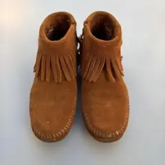 MINNETONKA フリンジブーツ スエード ブラウン