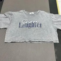 WEGO ロゴ入り 半袖Tシャツ グレー F