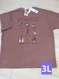 トムとジェリー Tシャツ バックプリント　刺繍　3Lサイズのサムネイル