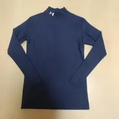 美品 UNDER ARMOUR 裏起毛アンダーシャツYLG150サイズ ネイビー