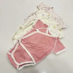 ユニクロUNIQLO半袖ロンパースカバーオール60サイズ3枚セット