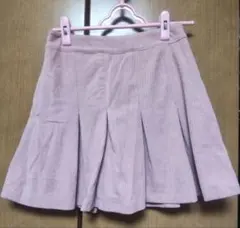 コーデュロイ　プリーツミニスカート　スカパン DAZY