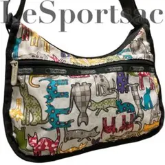 美品 LeSportsac ショルダーバッグ 猫柄　おまけ付