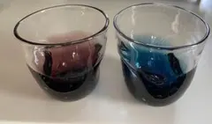ロックグラス ペア 気泡グラス２個セット