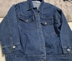 レトロガール　デニムジャケット 長袖 デニムブルー　ジージャン