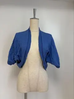 GAP KIDS ブルー 半袖 ボレロ カーディガン