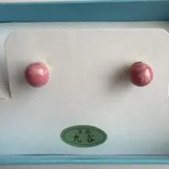 伝統工芸　九谷焼　ピンク　ピアス