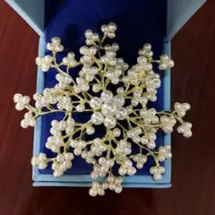パールブローチ フラワー　花 ♡