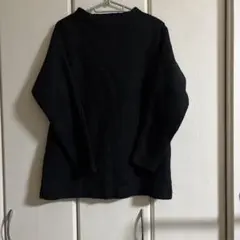 ブラック ハイネック 長袖 プルオーバー