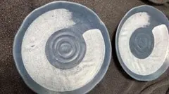 Kansai 波模様 陶器皿 2枚セットのサムネイル