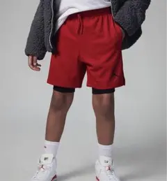 Jordan 赤 ショートパンツ　ジュニア147-163