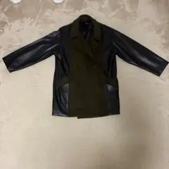 HARE Pコート レザー切り替え
