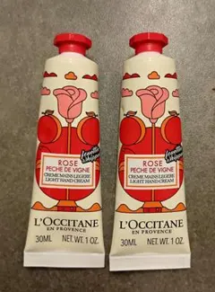 ロクシタン ハンドクリーム ローズヴァインピーチ 30ml 2本セット 新品