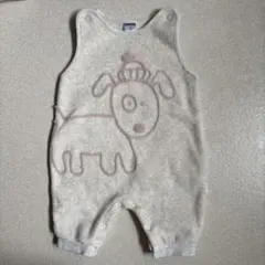OSH KOSH 犬刺繍フリースロンパース 70