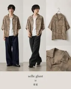 selle glant 春夏 タイダイシャツ ベージュ M　モード　ユニセックスのサムネイル