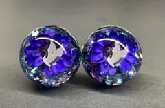 水中花 レジン 車用 ナンバーボルト 2個セット No.121
