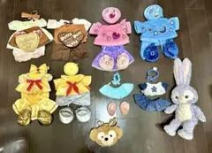 ディズニー ダッフィー&フレンズ ポーチ コスチューム ぬいぐるみ まとめ売り
