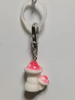 きのこ ベニテングタケ めじるしチャーム キーホルダー