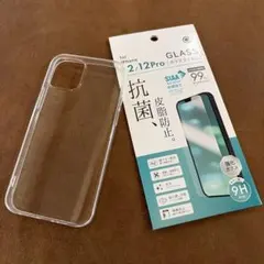 iPhone 12/12 Pro用クリアケースとiPhone用ガラスフィルム