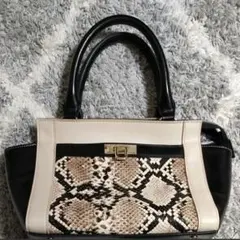 最終SALE　オペークドットクリップ　ハンドバッグ