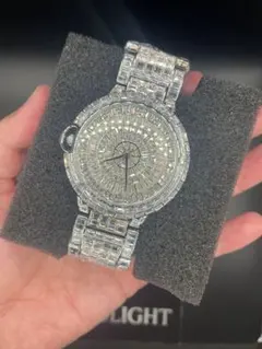 Voidlight 18K 極上ブリンブリンウォッチ 爪留めCZ ゴールド 鏡面 