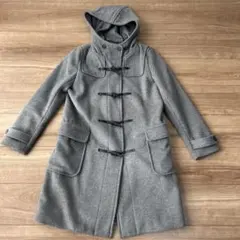 relume グレー ダッフルコート フード付き　38 Mサイズ