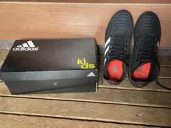 adidas キッズ スニーカー ブラック 21.5センチ 紐