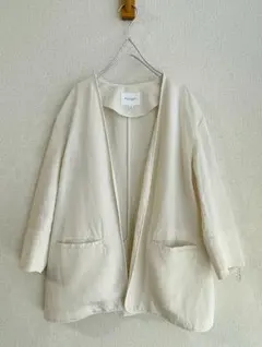 ★送料込み★定価18700円★ビューティ＆ユース　麻ブレンドカラーレスジャケット