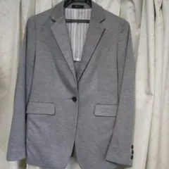 ライトグレー ストレッチジャケット