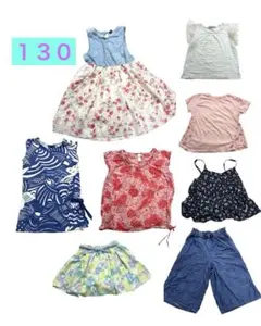 ④【8点】 夏物　130 女の子 まとめ売り Gap トップス　セット