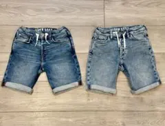 デニムパンツ ハーフパンツ　2枚セット　H&M GAP 120サイズ