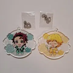 鬼滅の刃　アクリルチャーム　炭治郎　善逸 2点セット