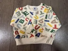 rinon様専用　プチバトー　アルファベット柄トレーナー 80cm