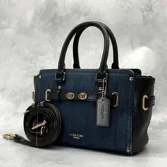 りい様専用 COACH コーチ ショルダーバッグ 2way デニム ターンロック