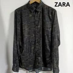 ZARA　長袖シャツ　柄