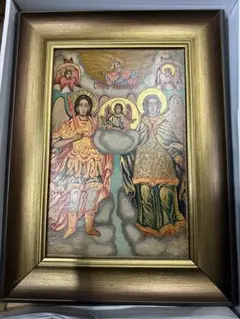 キャンバス プリントアート ブグロー 聖母と天使 絵画 額付 インテリア
