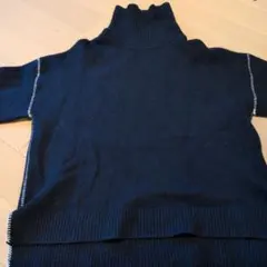 WRAPINKNOT タートルネックセーター 黒のサムネイル