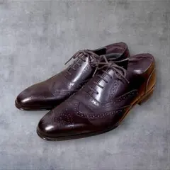 美品✨大塚製靴 本革 ウイングチップ ダークブラウン 24.5cm 日本製