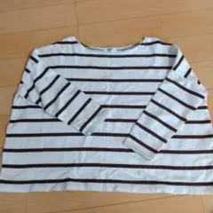 NATURAL BEAUTY BASIC ストライプ カットソー M