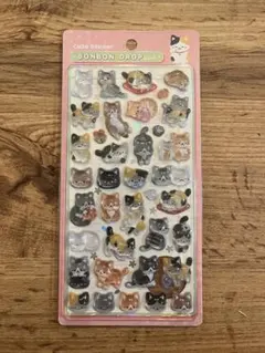 ボンボンドロップシール　和柄　猫　正規品　新品未開封
