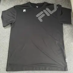 【美品】FILA フィラ 半袖 Tシャツ L ブラック ドライ メッシュスポーツのサムネイル