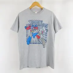 美品 TRANSFORMERS ロゴ グラフィック アニメ Tシャツ 古着 M
