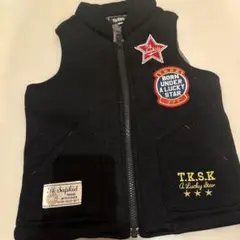 アウター 110cm ベスト 袖無し ポリエステル