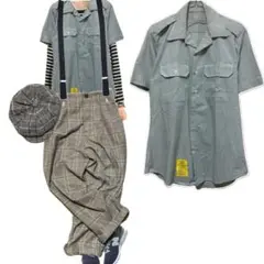 80-90s AG415 USAARMYService Shirt 15 1/2