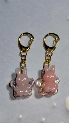 ア1342・アンブレラマーカー2個セット ハート猫 めじるしアクセサリー