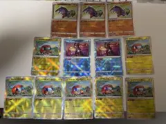 かがやくデンジムシ7枚、かがやくゲッコウガ2枚、かがやくルチャブル3枚