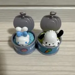 シナモロールとポチャッコのフィギュア