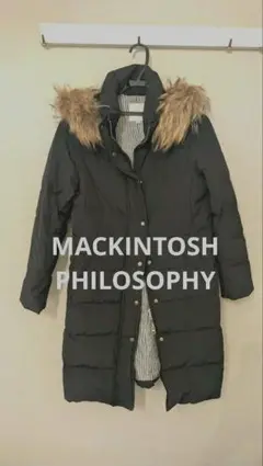 美品】マッキントッシュフィロソフィー ダウンジャケット ネイビー 38