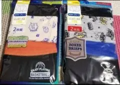 100cm　男の子　ボクサー　パンツ　４枚セット　新品　下着　クルマ　バスケ